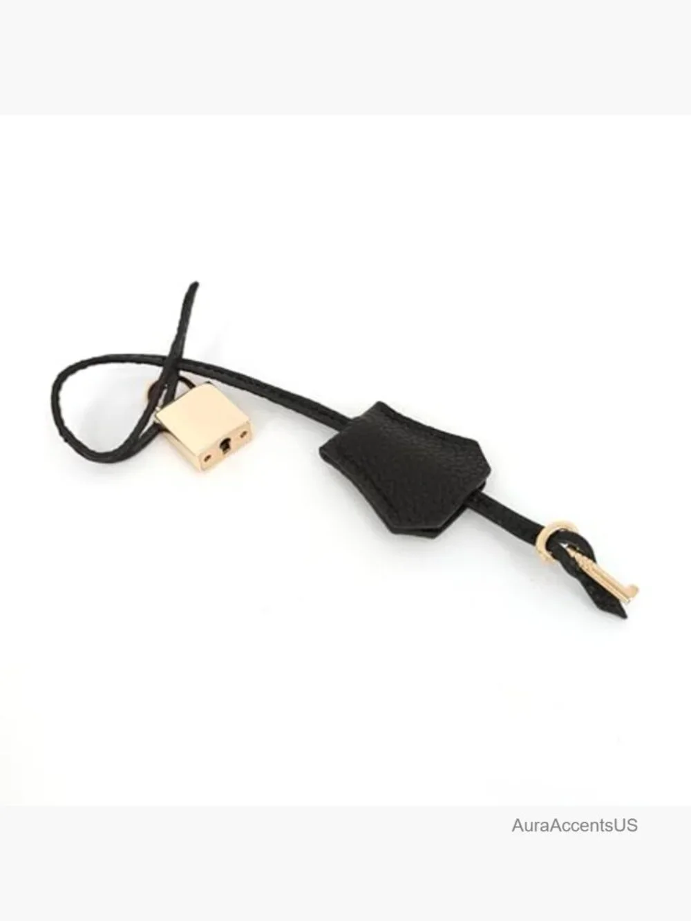 Genuine Leather Key Clochette Bag Charm Bell Key Holder Purse Keychain Handbag